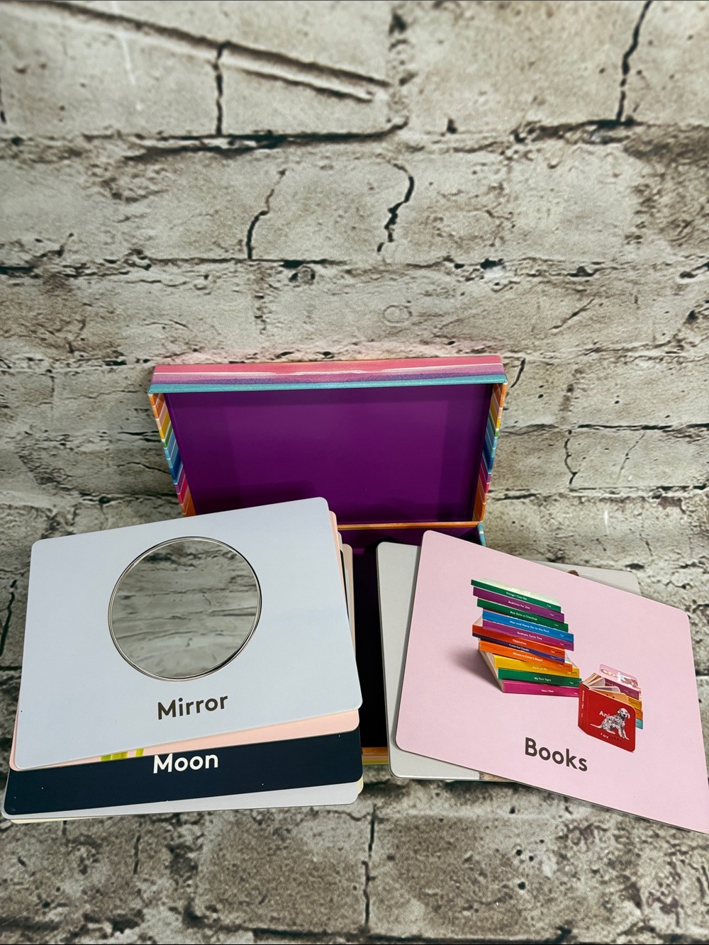 Lovevery Things I See Textured Flash Cards Set With Box From Inspector Kit